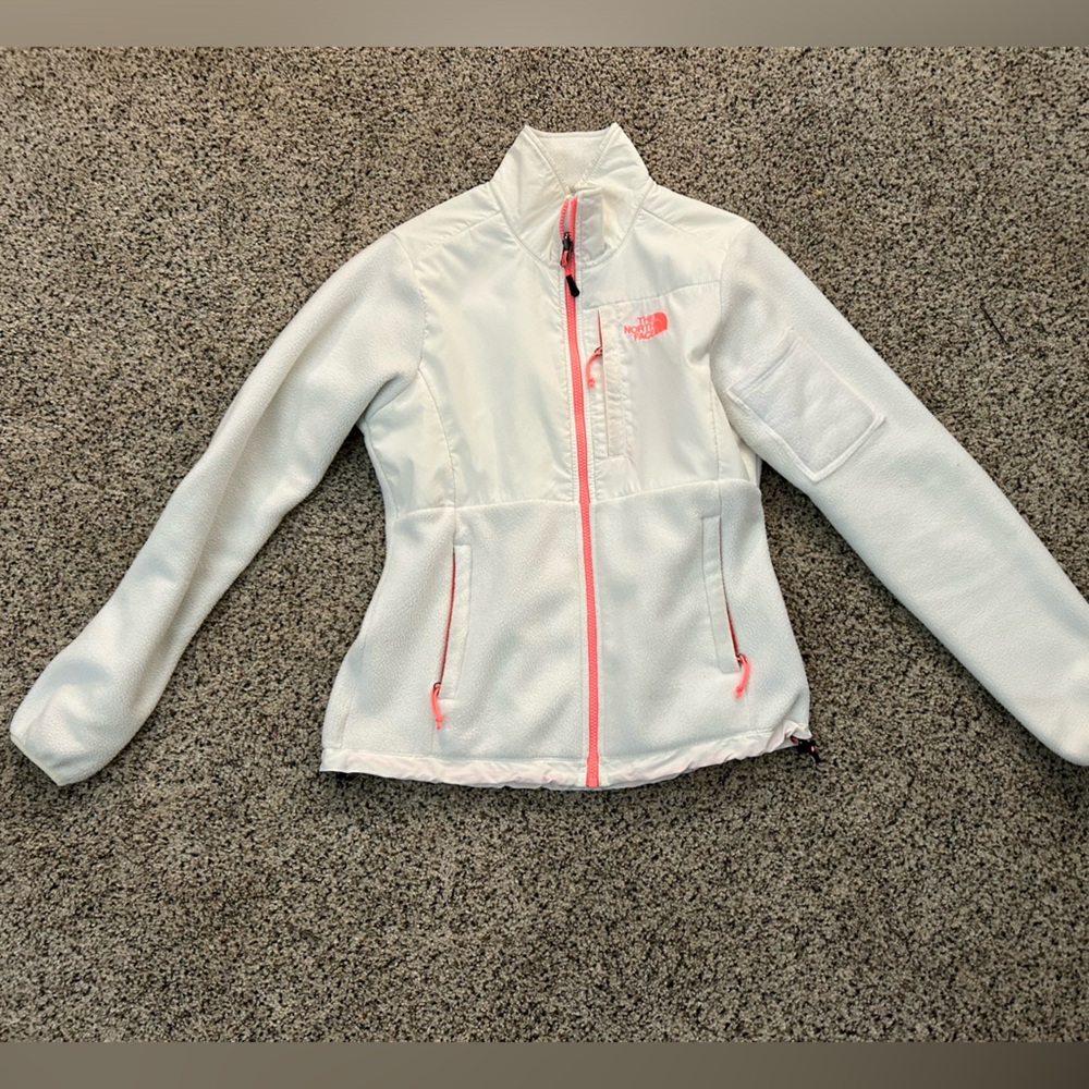 North Face White/Hot Pink Women’s Small Jacket